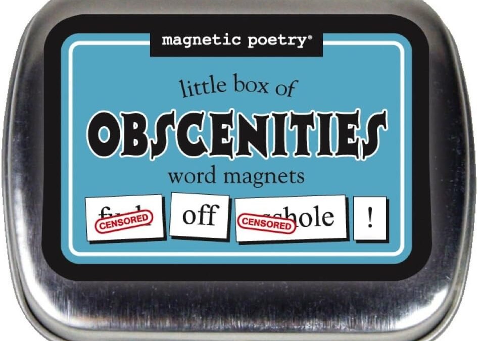 Magnetic Poetry - Little Box of Obscenities Kit - Words for Refrigerator - Write Poems and Letters on The Fridge - Made in The USA