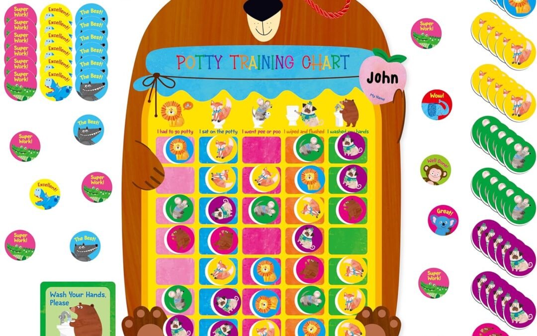 Wholesale Magnetic Potty Training Chart, Animals Reward Potty Training Chart with 50 Reusable Animal Magnets Plus 45 Stickers and a Storage Bag, Perfect for Boys & Girls, Multiple Toddlers (14.2” X 10”) Factory & Supplier OEM