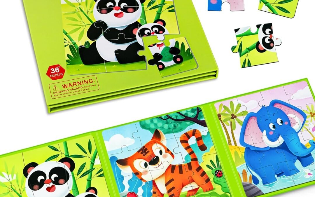 Wholesale Magnetic Puzzles for Toddler Ages 3-5, 3 in 1 Animals Magnet Puzzle Book, Montessori Preschool Learning Toy, Travel Toys and Travel Games for 3-5 Year Olds Boys and Girls Factory & Supplier OEM