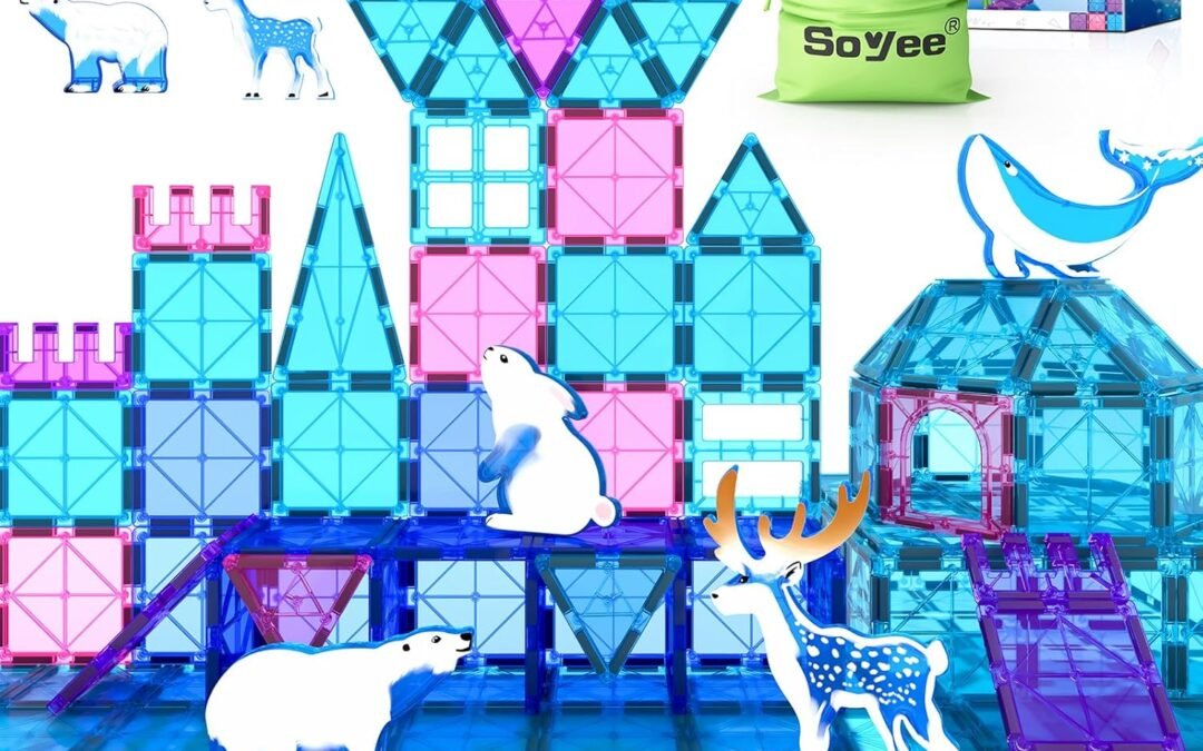 Wholesale Magnetic Tiles Arctic Animal Magnet Tiles Toddler Toys for Girls Ages 3-5 4-7 6-8 Pretend Play Magnetic Building Blocks Kids Toys Gifts for 3+ Year Old STEM Learning and Fun Factory & Supplier OEM