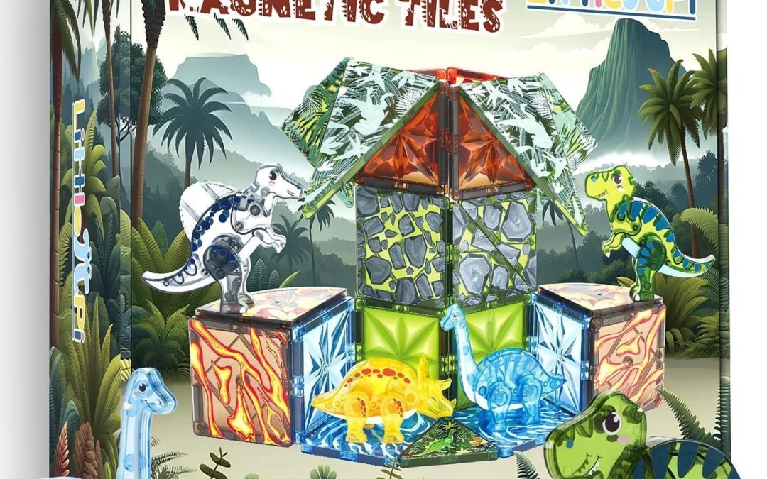 Wholesale Magnetic Tiles Dinosaur Toys for Kids 3-5 5-7 Magnet Building Blocks Toddler Toy Dinosaurs – 3 Year Old Boy Gift STEM Learning Resources for Kids Ages 3 4 5 6 7 8 Gifts for 4 Year Old Boys Factory & Supplier OEM