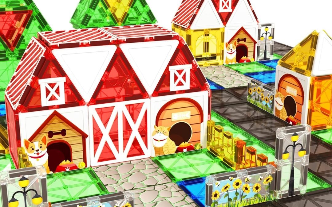 Wholesale Magnetic Tiles Toddler Toys Garden Farm Animal Set, Magnetic Blocks Montessori Sensory Educational Learning Building Magnet Toys for 3 4 5 6 Year Old Boys Girls, Kids Games Party Birthday Easter Gifts Factory & Supplier OEM