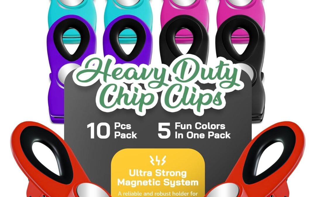Wholesale Magnus 10 Pack Chip Clips Magnetic – Tight Sealing Bag Clips for Food Packages with Super Strong Magnet Clips for Fridge – Refrigerator Food Clips for Bags, Chip Bag Clip and Kitchen Storage Assorted Factory & Supplier OEM