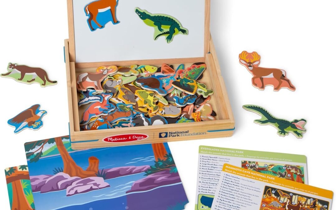 Melissa & Doug National Parks Wooden Picture Matching Magnetic Game - FSC Certified