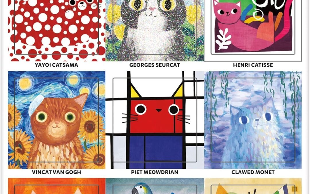 Wholesale Mudpuppy Galison Artsy Cats Magnets â€“ Artistic and Funny Refrigerator Magnets, Includes Nine Designs, Each One Measures 1.5â€ x 1.5â€ â€“ Makes A Great Gift for Cat and Art Lovers, Multi Color Factory & Supplier OEM
