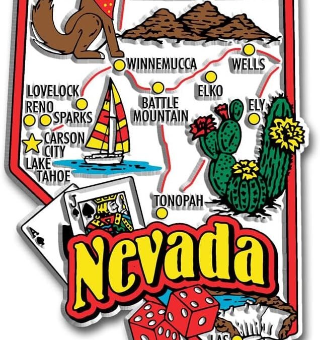 Wholesale Nevada Jumbo State Magnet by Classic Magnets, 2.7″ x 4.3″, Collectible Souvenirs Made in The USA Factory & Supplier OEM