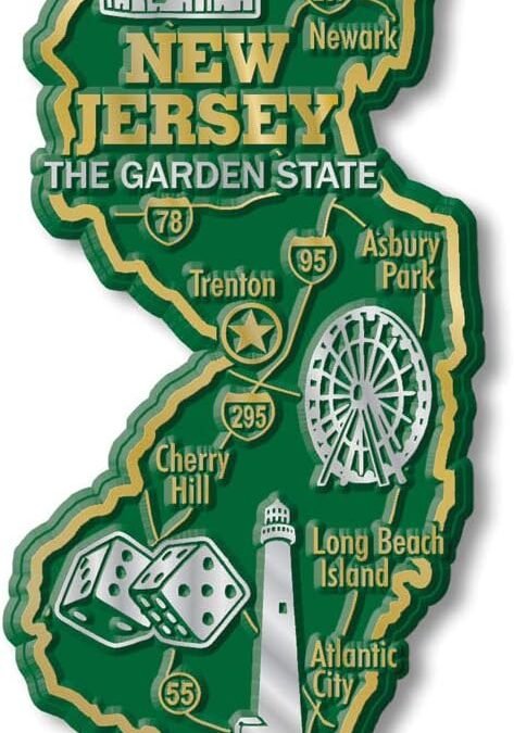 Wholesale New Jersey Giant State Magnet by Classic Magnets, 2.2″ x 4.8″, Collectible Souvenirs Made in The USA Factory & Supplier OEM