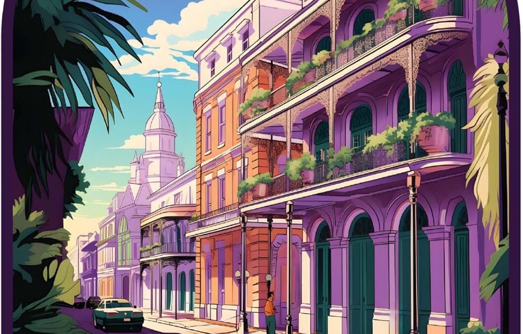 Wholesale New Orleans Louisiana Design C Souvenir Decorative Flat Magnet 2-Inch Factory & Supplier OEM