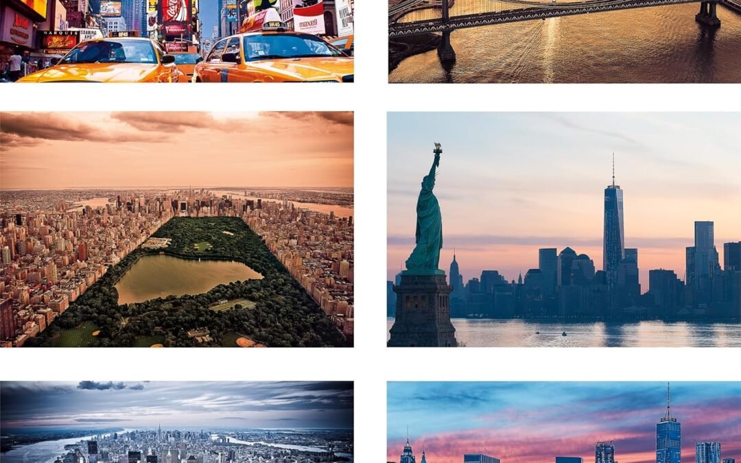 Wholesale New York Souvenir Refrigerator Magnets – Double-Sided, 6 Pack, 3 x 4.5 Inches, Made in USA Factory & Supplier OEM