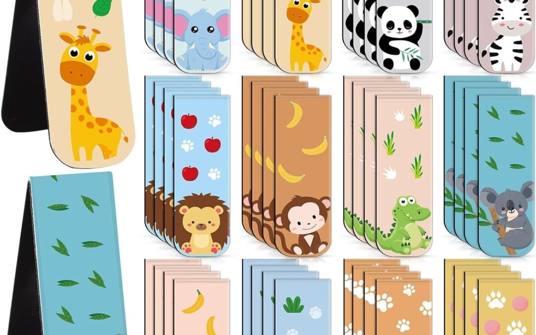 Wholesale Nezyo 48 Pcs Magnetic Bookmarks Cute Dogs Cats Magnet Page Markers Puppy Magnetic Page Clips Bookmarks Pet Magnet Book Markers for Kid Students Teacher Reading Supplies Party Favors(Safari Animal) Factory & Supplier OEM