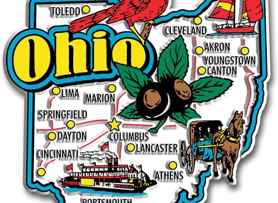 Wholesale Ohio Jumbo State Magnet by Classic Magnets, 3.3″ x 3.6″, Collectible Souvenirs Made in The USA Factory & Supplier OEM