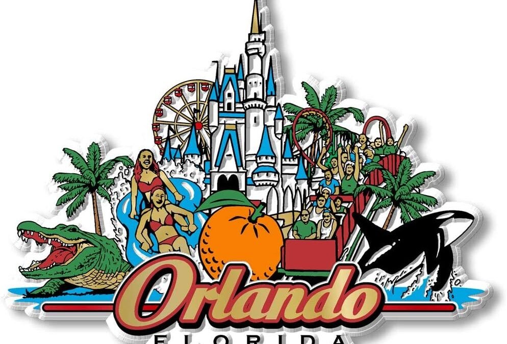 Wholesale Orlando City Magnet by Classic Magnets, Collectible Souvenirs Made in The USA, 4.4″ x 3.4″ Factory & Supplier OEM
