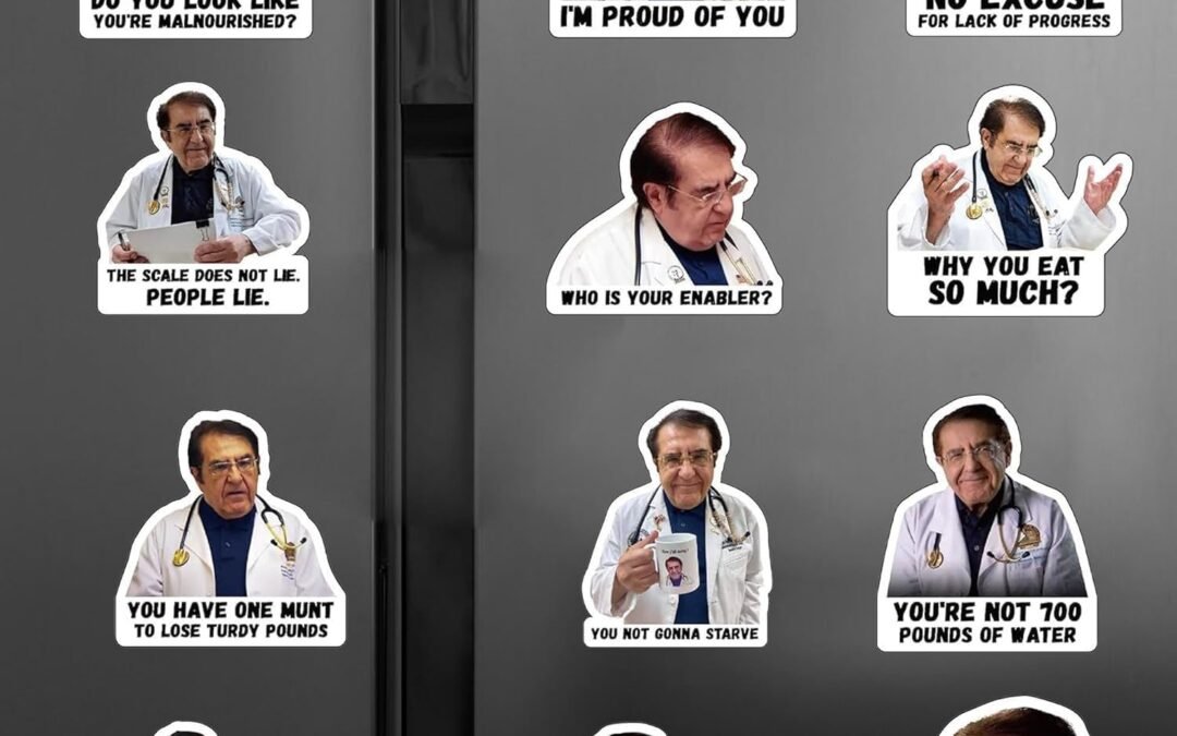 Wholesale PWireless 12 Pack Dr Now Magnets Fridge, Funny Fridge Magnets, Cool Meme Magnet Set, Motivational Diet Helper, Dr Nowzaradan Diet Plan Book for Diet Control Factory & Supplier OEM