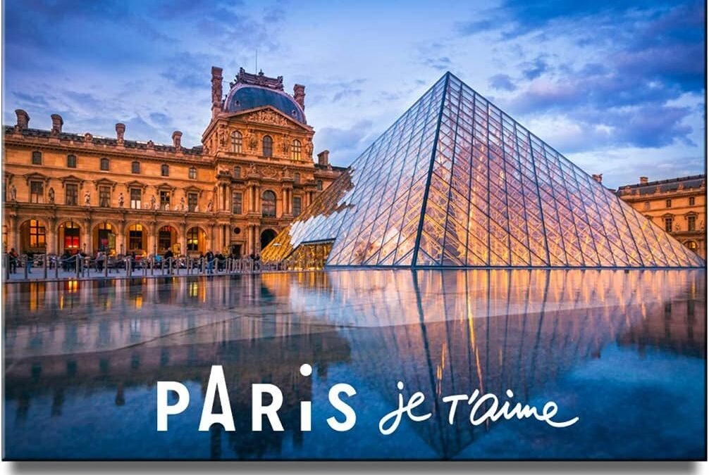 Wholesale Paris Fridge Magnet France Travel Souvenir Louvre Museum and The Pyramid Factory & Supplier OEM