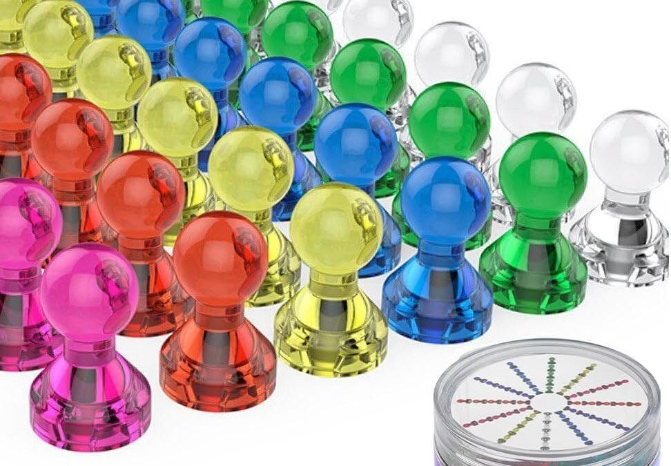 Wholesale Push Pin Magnets – Tiergrade 60 Pack 7 Assorted Color Strong, Office, Use at Kitchen Home and School Classroom, for Refrigerator Dry Erase Board and Whiteboard. Factory & Supplier OEM
