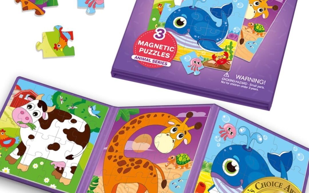 Wholesale QUOKKA Magnetic Toddler Puzzles Ages 2-4 – 20 Pieces Puzzles for Kids Ages 4-6 – Travel Games for Kids Age 3-5 – Animal Toddler Travel Toys – Car Airplane Road Trip Games Factory & Supplier OEM