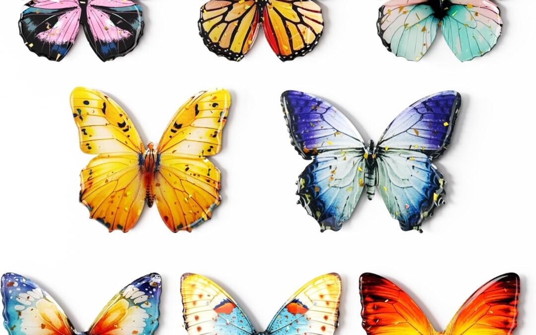 Wholesale Refrigerator Magnets Butterfly Fridge Magnet Cute Magnets for Fridge – Set of 8, Realistic Design Magnets Creative and Colorful Magnetic Kitchen Decor Factory & Supplier OEM