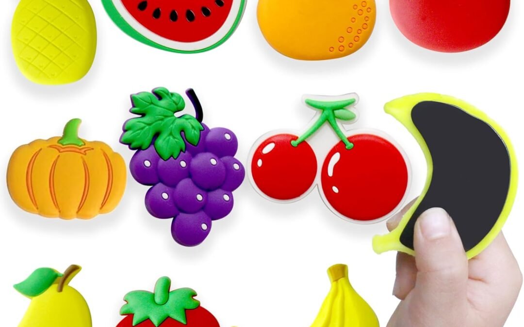 Refrigerator Magnets for Todders, Fruit Fridge Magnets for Babies Kids Gift