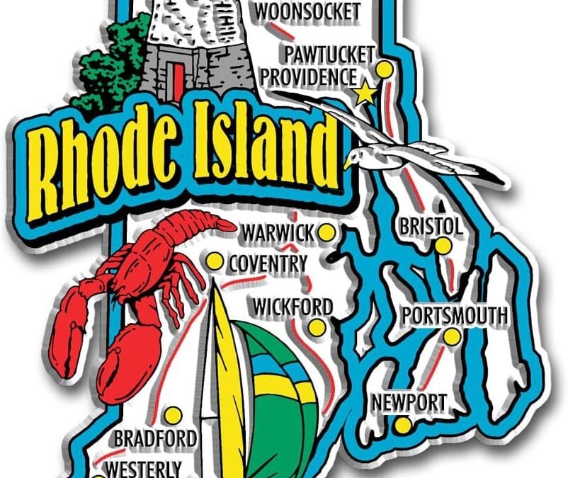 Wholesale Rhode Island Jumbo State Magnet by Classic Magnets, 3.2″ x 4″, Collectible Souvenirs Made in The USA Factory & Supplier OEM
