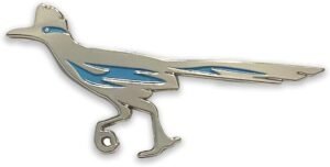 Roadrunner Magnet Decorative Metal Refrigerator Rustic Magnet Southwest Souvenir Gift (Silver)