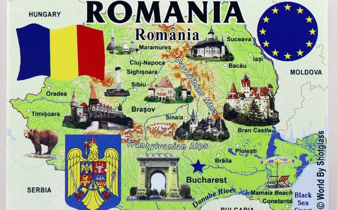 Wholesale Romania EU Series Souvenir Fridge Magnet 2.5″ X 3.5″ Factory & Supplier OEM