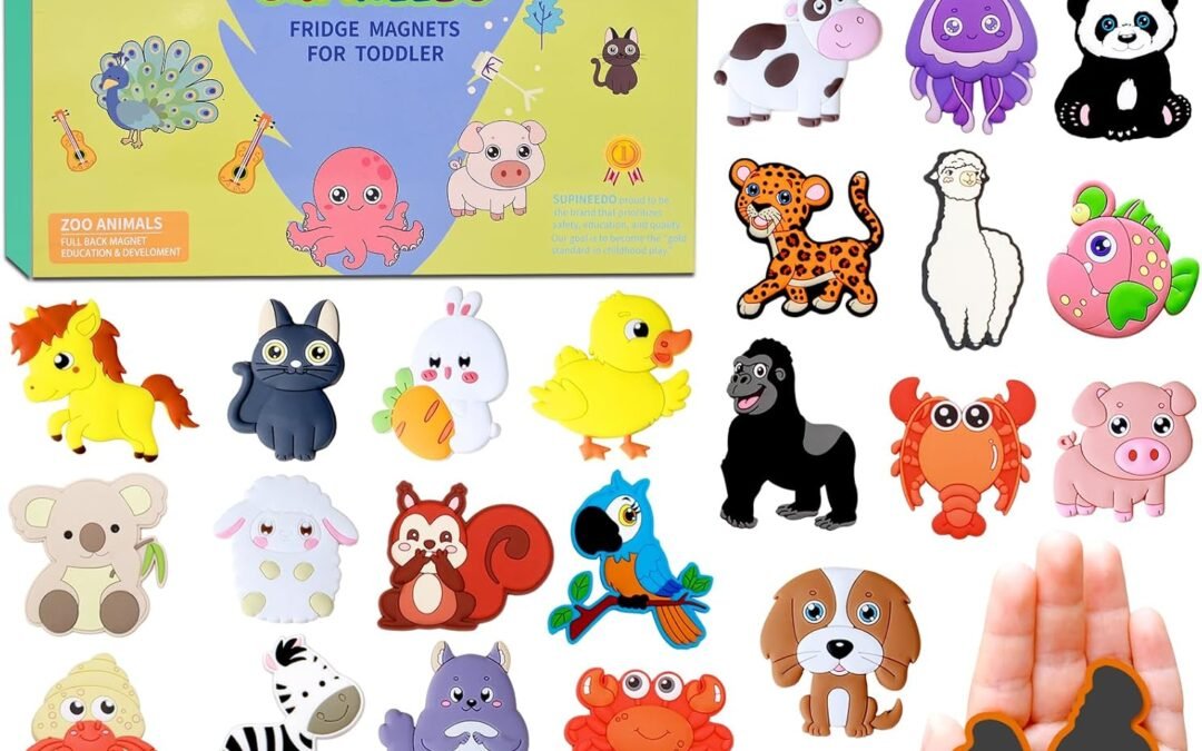 Wholesale SUPINEEDO Animal Magnets – 30 Toddler Magnets for Refrigerator – Fridge Magnet for Toddlers Play with Magnetic – Kid Magnet for Sounds Learning – Promotes Animal Recognition and Language Development Factory & Supplier OEM