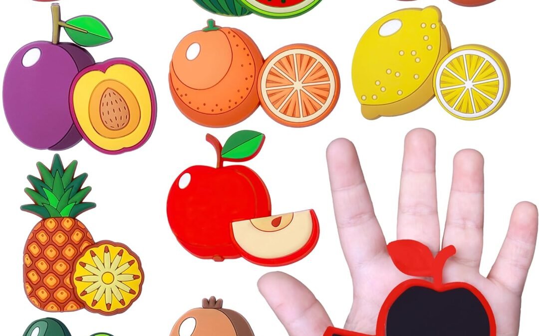 Wholesale SUPINEEDO Fridge Magnet for Toddlers 1-3, Strong Magnetic Rubber Cute Fruit Refrigerator Magnet for Kids, Kids Magnets for Fridge Baby Magnet Toys Children Gift for Whiteboard Fridge Dishwasher Oven Factory & Supplier OEM