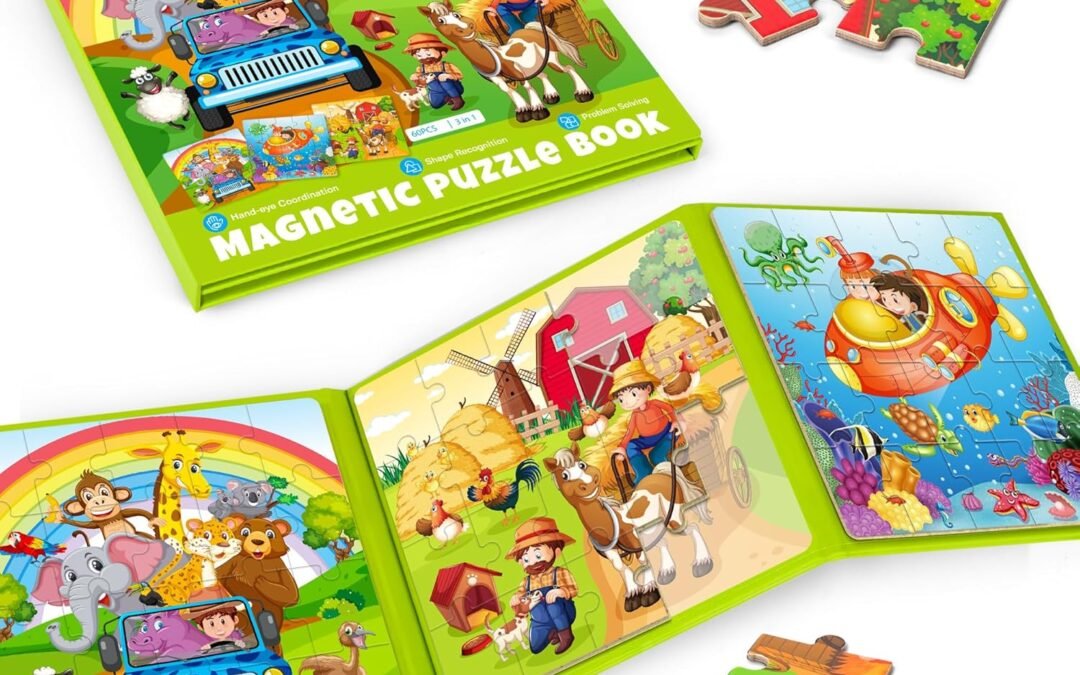 Wholesale SYNARRY Magnetic Puzzles for Kids Ages 3-5, 20 Pieces Toddler Animal Puzzles, Children Travel Activity Toys Games for 3 4 5 6 Years Old Kids Boys Girls in Car Airplane, Learning Magnet for Road Trip Factory & Supplier OEM