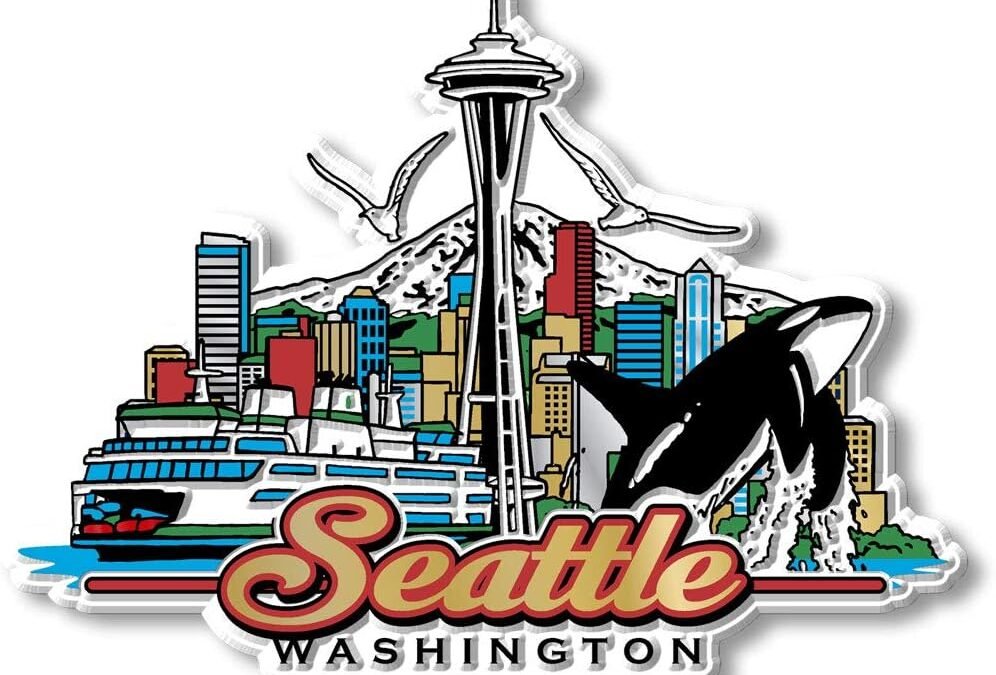 Wholesale Seattle City Magnet by Classic Magnets, Collectible Souvenirs Made in The USA, 4.5″ x 3.3″ Factory & Supplier OEM