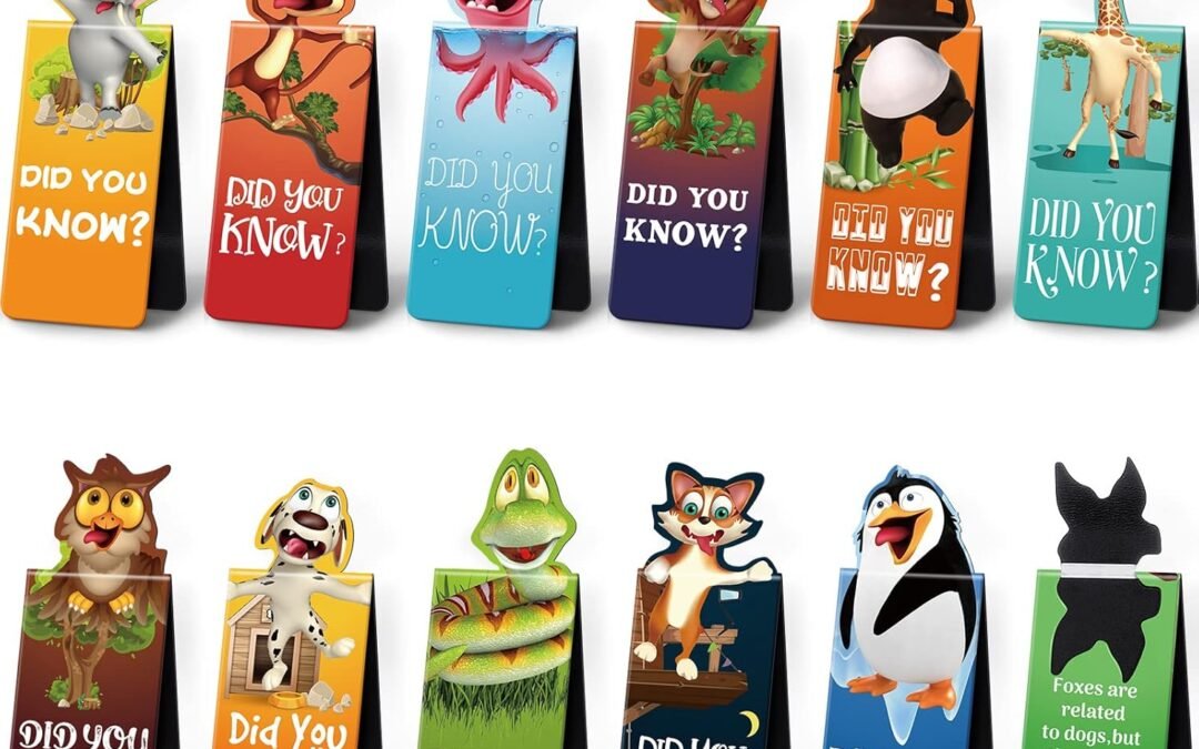Wholesale Sepamoon 24 Pcs Magnetic Bookmarks Book Marks Cute Magnet Page Markers Page Clips Funny Animal Bookmarks for Students Teacher Reading Party Favor (Animal Style) Factory & Supplier OEM