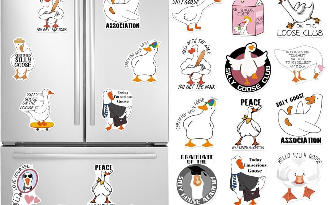 Wholesale Silly Goose Refrigerator Magnets – 20 Pcs Funny Locker Fridge Animal Meme Magnetic Stickers Cartoon Cute Magnet for Gifts Cruise Door Decorations Car Accessories Kitchen Office Garage Decor Factory & Supplier OEM