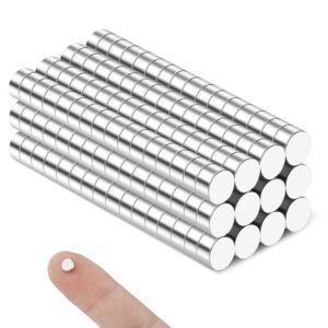 Small Magnets, 180 Pack Refrigerator Magnet 5x3mm Rare Earth Magnet Neodymium Magnets for Crafts, Whiteboard, Kitchen Cabinet