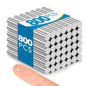 Small Magnets, 800 Pack Refrigerator Magnets 3x3mm Rare Earth Magnet Neodymium Magnet for Crafts, Whiteboard, Kitchen Cabinet