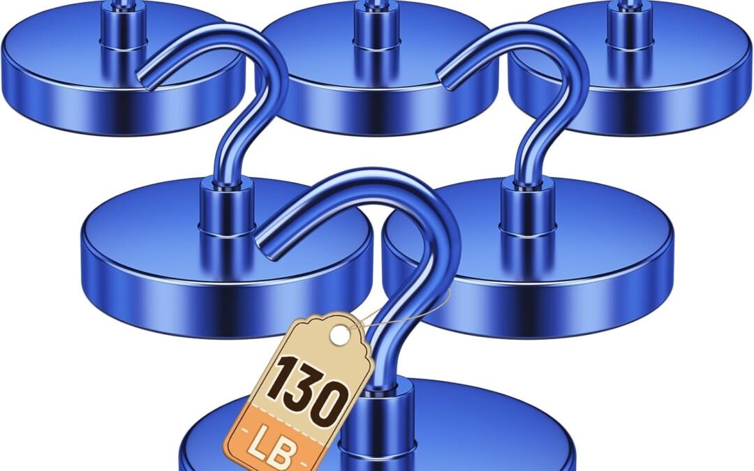 Wholesale Strong Magnetic Hooks, Blue Magnet Hooks Heavy Duty for Cruise Cabins, Cruise Ship Essentials, 130lbs Fridge Magnets for Door Decorations, Camper Accessories, Classroom Essentials, Food Truck Factory & Supplier OEM