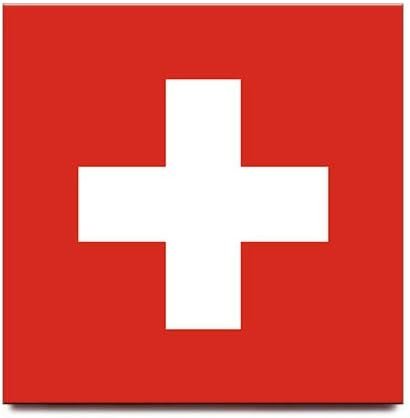 Wholesale Switzerland Flag Square Fridge Magnet Zurich Geneve Basel Travel Souvenir Factory & Supplier OEM
