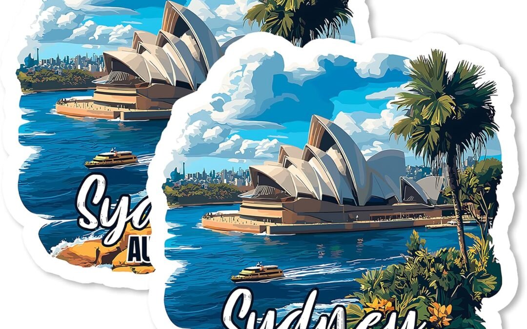 Wholesale Sydney Australia Magnet 4 Inch 2-Pack – Strong Vinyl Decorative Travel Magnets for Fridge Locker Kitchen Office – Cute Fun Aesthetic Cool Durable & Long-Lasting Souvenir ID44999 Factory & Supplier OEM