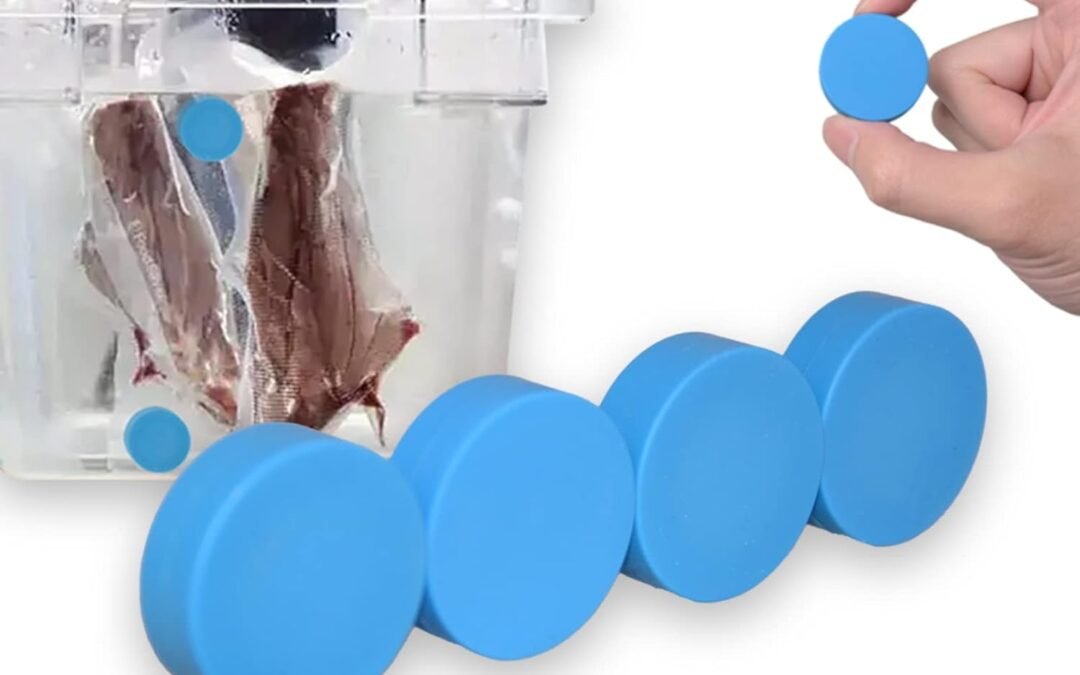 Wholesale T-mark 4 Pack Sous Vide Magnets, Keep Bags Submerged and in Place-Prevent Floating Bags and Undercooking Food Safe Silicone and Stainless Steel Better Performance Than Magnets, Clips or Rack Factory & Supplier OEM
