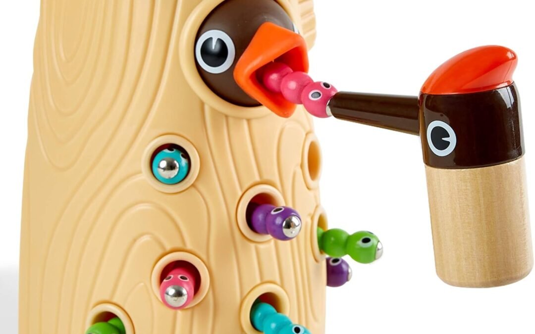 Wholesale TOP BRIGHT Montessori Toys for 2 Year Old Girl and Boy, Fine Motor Skills Toddler Toys Age 2-4, Woodpecker Worm Toy Magnetic Bird Feeding Game Factory & Supplier OEM
