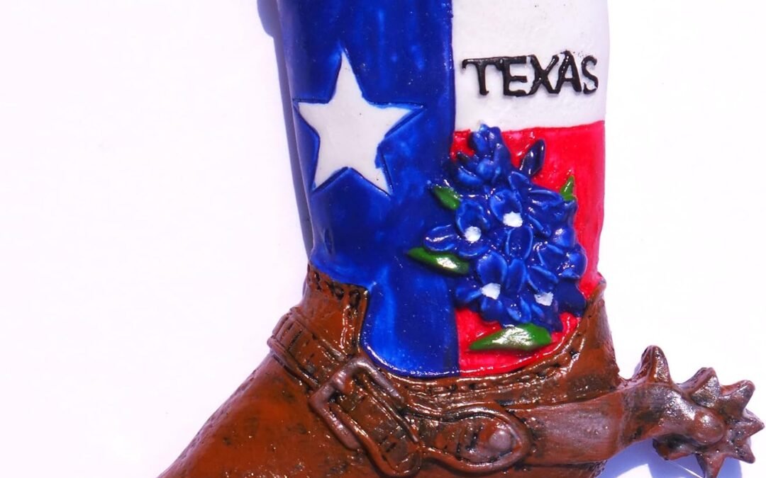 Wholesale Texas Cowboy Boot United States, Souvenir Thailand 3d Resin TOY Fridge Magnet Factory & Supplier OEM