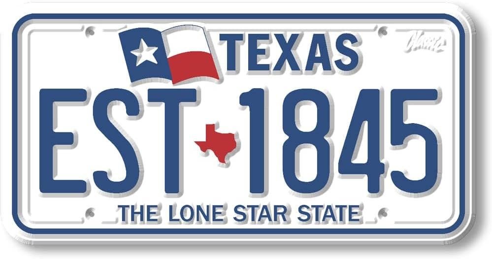 Wholesale Texas State License Plate Magnet by Classic Magnets, 1.9″ x 3.8″, Collectible Souvenirs Made in The USA Factory & Supplier OEM