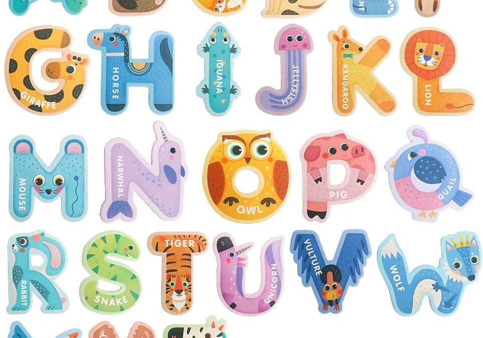 Wholesale USATDD Jumbo Magnetic Letters Colorful ABC Alphabet Animal Shape Toys Large Uppercase Refrigerator Fridge Magnets Preschool Educational Toy Set Learning Spelling Game for 3 4 5 Year Old Toddler Kids Factory & Supplier OEM