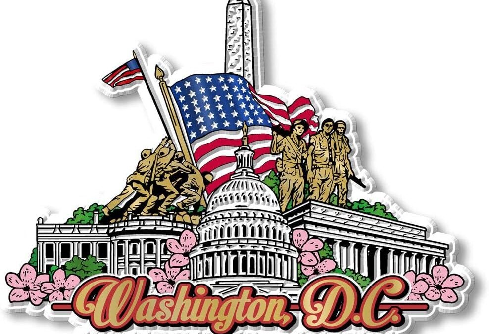 Wholesale Washington, D.C. Magnet by Classic Magnets, Collectible Souvenirs Made in The USA, 4.4″ x 3.6″ Factory & Supplier OEM