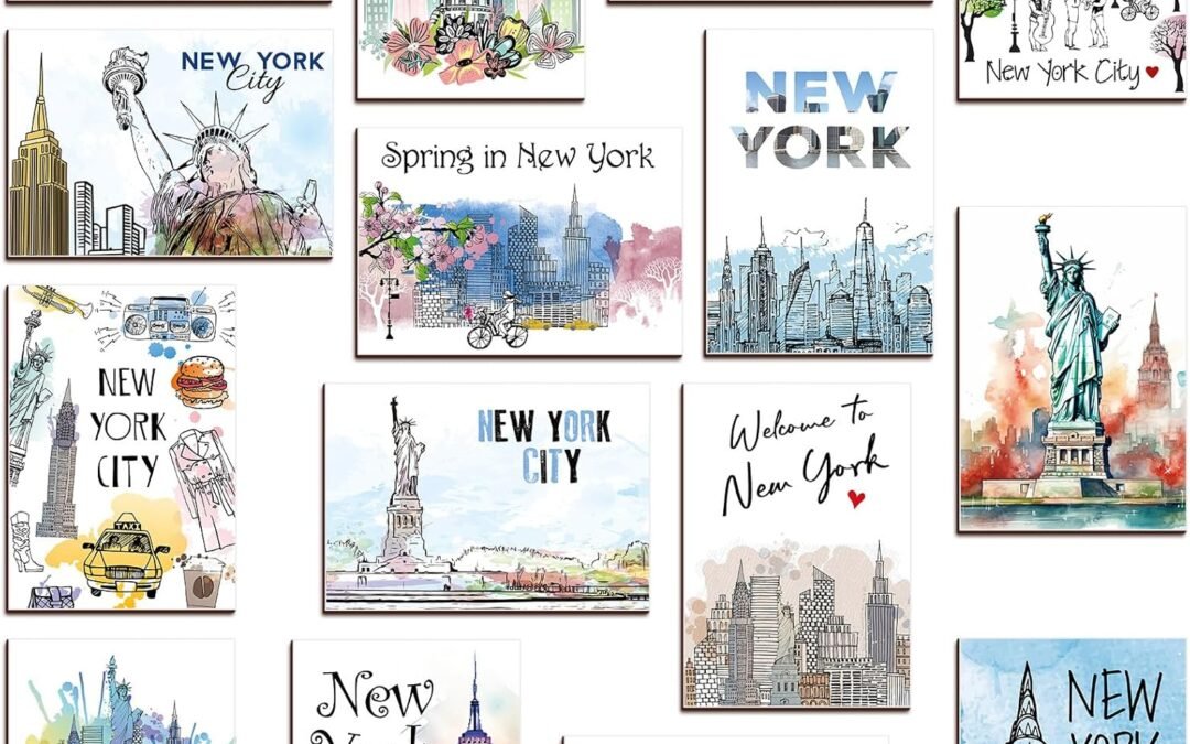 Wholesale Xuhal 15 Pcs New York Souvenirs Gifts NYC Refrigerator Magnets Colorful American Cities Fridge Magnet New York Scenery Collectible Souvenirs Accessories Magnetic Paste Home Decoration Arts Crafts Factory & Supplier OEM