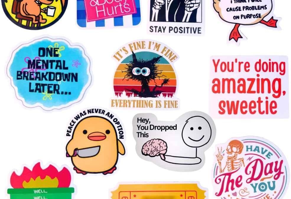 Wholesale YJ PREMIUMS 12-Piece Fridge Magnets – Funny Memes, Cute Animals, and Words for Home/Office Decoration Factory & Supplier OEM