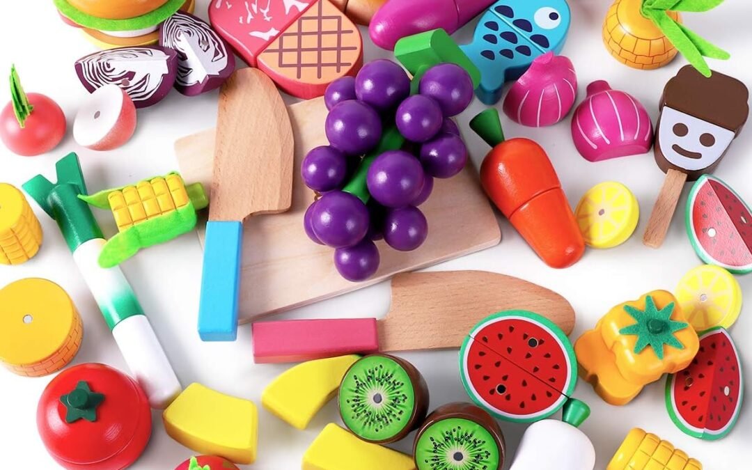 Wholesale iPlay, iLearn Wooden Play Food Toy, Kids Wood Cutting Magnetic Fruit Vegetables, Toddler Cooking Pretend Play Kitchen Food Set, Montessori Educational Birthday Gift for Age 3 4 5 6 7 Year Old Girl Boy Factory & Supplier OEM