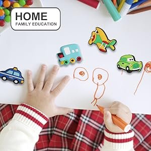 wholesale wisestar 26pcs transports rubber fridge magnets for kids- aircraft, boat, vehicle, car refrigerator magnet for whiteboard - educational toy tool school prize birthday gift- kids over 3 years factory & supplier oem