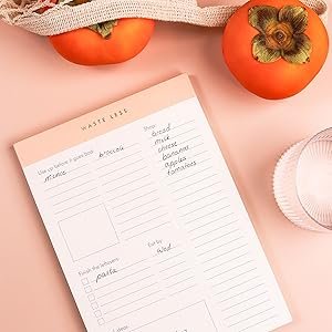 wholesale waste less - track perishables and reduce food waste, magnetic meal planner pad and grocery list, 52 tear-off pages, 8 x 6 inches factory & supplier oem