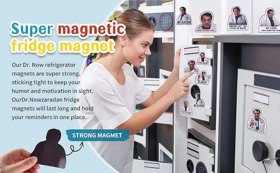 wholesale pack of 12, dr now magnets fridge, dr. nowzaradan fridge magnet - 3