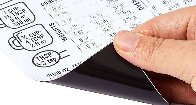 wholesale conversion chart magnet - metric measurement conversion for cooking, baking, fridge decor (5x7 in) factory & supplier oem