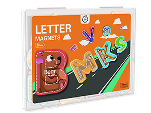 wholesale magnetic letter, thickened wooden abc alphabet fridge magnets for toddlers 1-3, large cute animal magnet learning toys set for kids ages 2 4 5 years old preschool learning (multicoloured) factory & supplier oem